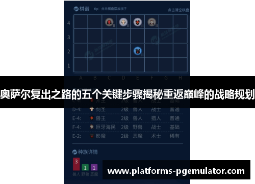 奥萨尔复出之路的五个关键步骤揭秘重返巅峰的战略规划