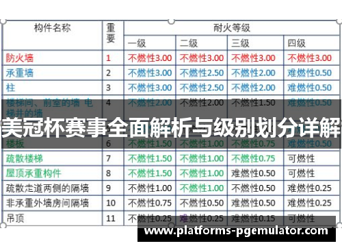 美冠杯赛事全面解析与级别划分详解 美冠杯赛事全面解析与级别划分详解